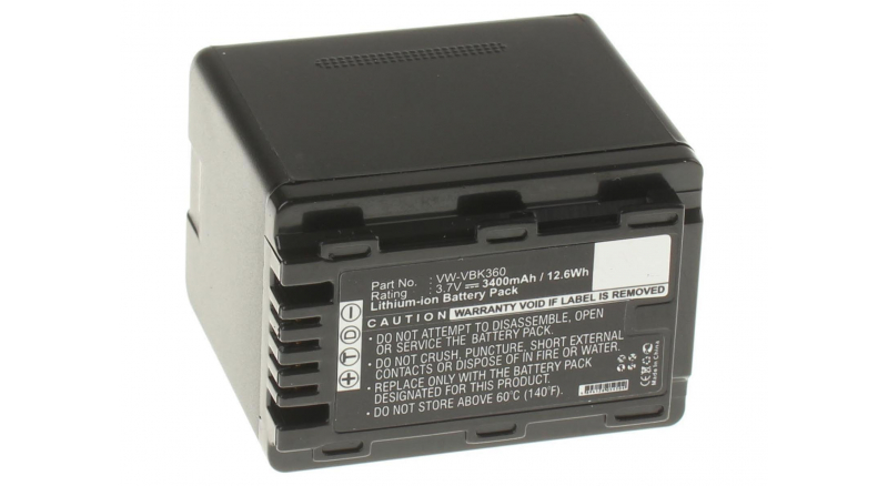 Аккумуляторные батареи для фотоаппаратов и видеокамер Panasonic HDC-TM99EGЕмкость (mAh): 3400. Напряжение (V): 3,7