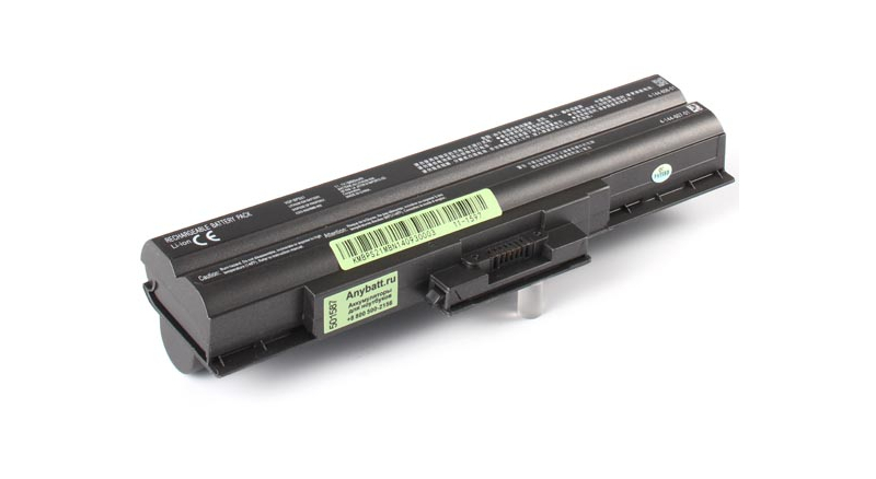 Аккумуляторная батарея для ноутбука Sony VAIO VGN-CS62JB/Q. Артикул 11-1597.Емкость (mAh): 6600. Напряжение (V): 11,1