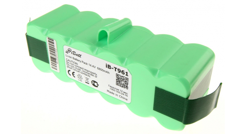 Аккумуляторная батарея для пылесоса iRobot Roomba 530. Артикул iB-T961.Емкость (mAh): 6800. Напряжение (V): 14,4