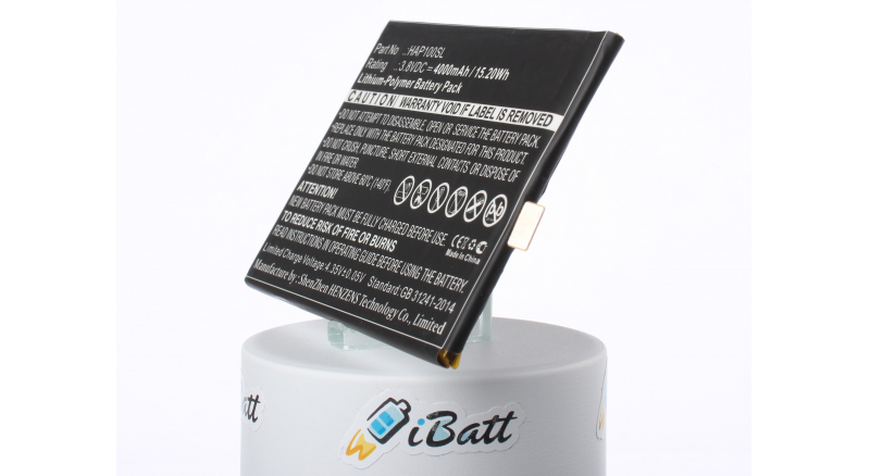 Аккумуляторная батарея iBatt iB-M1854 для телефонов, смартфонов HighscreenЕмкость (mAh): 4000. Напряжение (V): 3,8