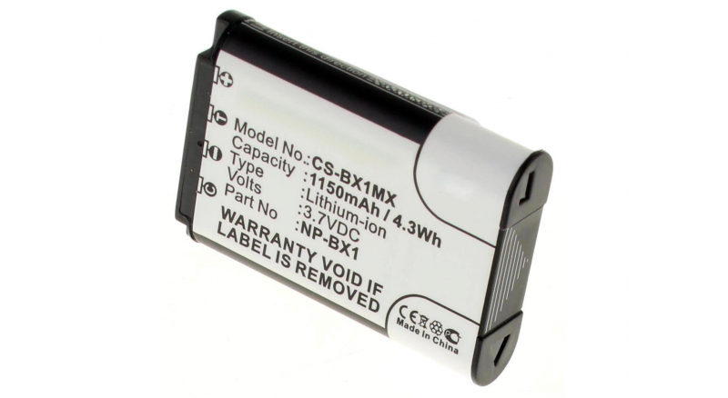 Аккумуляторные батареи для фотоаппаратов и видеокамер Sony DSC-HX50V/BЕмкость (mAh): 1150. Напряжение (V): 3,7