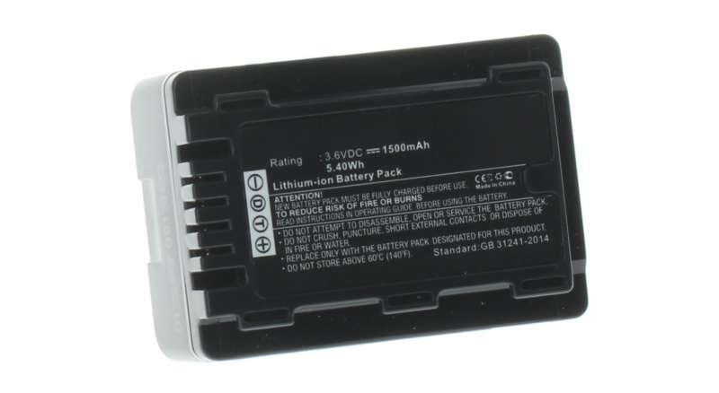Аккумуляторные батареи для фотоаппаратов и видеокамер Panasonic HC-V720MЕмкость (mAh): 1500. Напряжение (V): 3,6