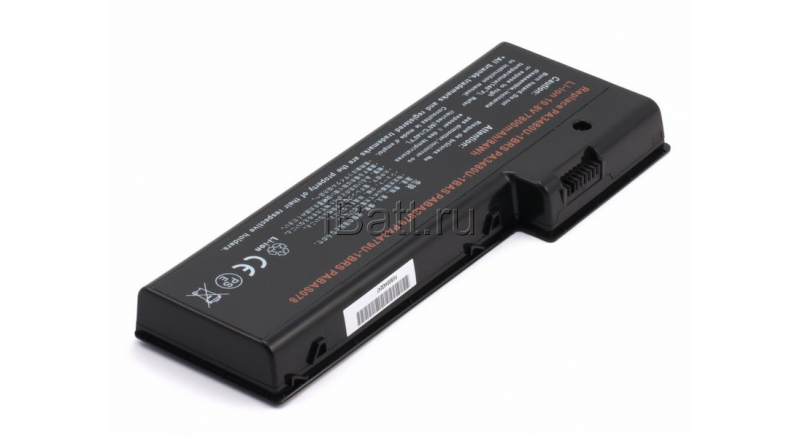 Аккумуляторная батарея для ноутбука Toshiba Satellite P100-208. Артикул 11-1541.Емкость (mAh): 6600. Напряжение (V): 10,8