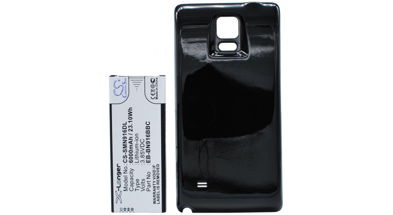 Аккумуляторная батарея для телефона, смартфона Samsung SM-N9108 Galaxy Note 4 Duos. Артикул iB-M760.Емкость (mAh): 6000. Напряжение (V): 3,85
