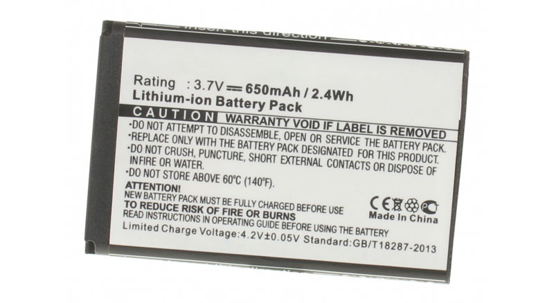 Аккумуляторная батарея для телефона, смартфона LG GB220. Артикул iB-M383.Емкость (mAh): 650. Напряжение (V): 3,7