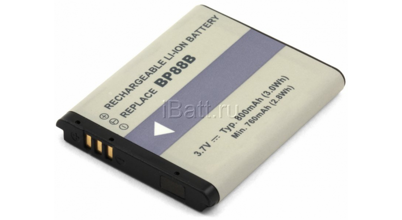 Аккумуляторная батарея EA-BP88B для фотоаппаратов и видеокамер Samsung. Артикул iB-F272.Емкость (mAh): 600. Напряжение (V): 3,7