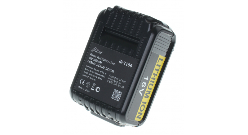 Аккумуляторная батарея DCB182 для электроинструмента Bosch. Артикул iB-T186.Емкость (mAh): 3000. Напряжение (V): 18