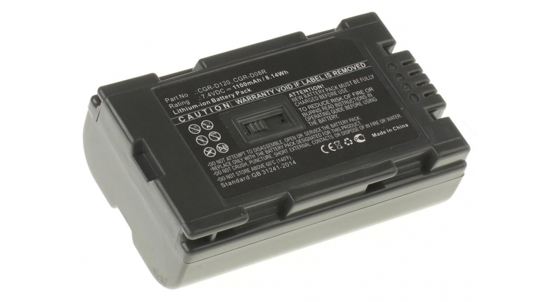 Аккумуляторные батареи для фотоаппаратов и видеокамер Panasonic NV-GS3BЕмкость (mAh): 1100. Напряжение (V): 7,4
