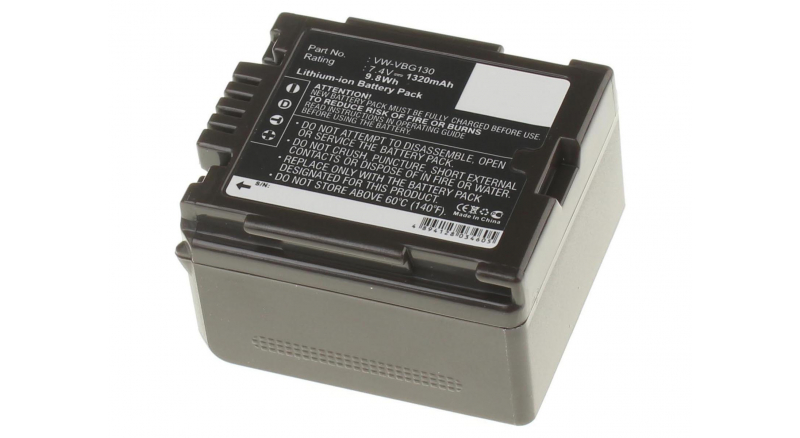 Аккумуляторные батареи для фотоаппаратов и видеокамер Panasonic AG-HSC1Емкость (mAh): 1320. Напряжение (V): 7,4