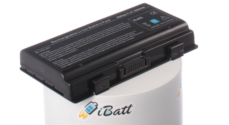 Аккумуляторная батарея для ноутбука Asus X51R. Артикул iB-A182H.Емкость (mAh): 5200. Напряжение (V): 11,1