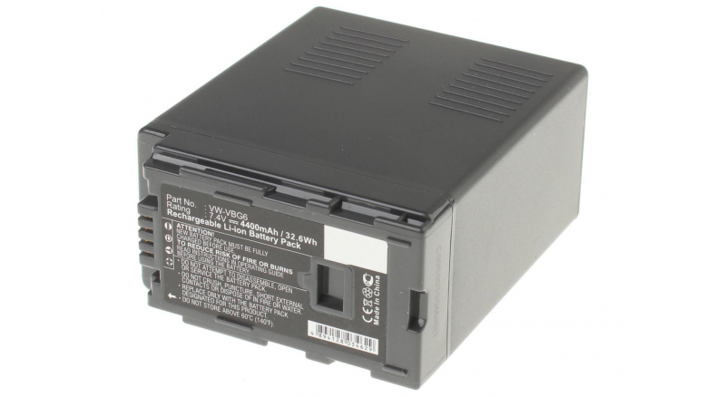Аккумуляторные батареи для фотоаппаратов и видеокамер Panasonic HDC-TM30Емкость (mAh): 4400. Напряжение (V): 7,4