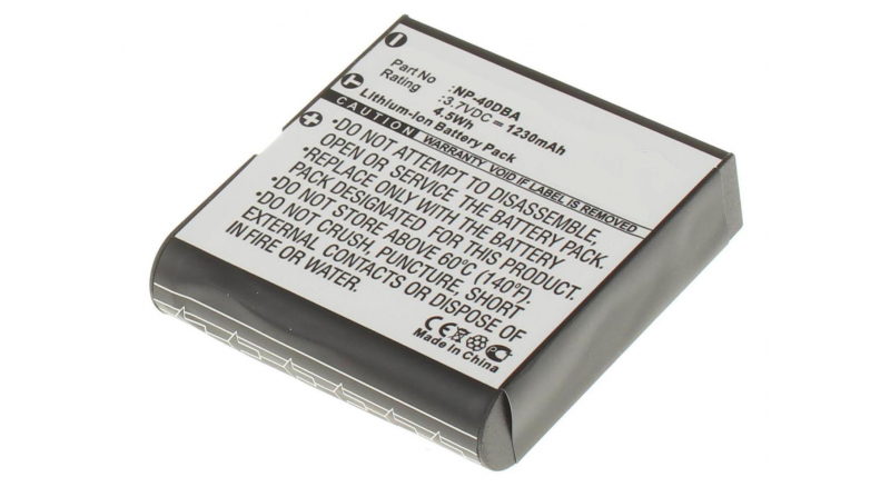 Аккумуляторные батареи для фотоаппаратов и видеокамер Casio Exilim Zoom EX-Z750Емкость (mAh): 1230. Напряжение (V): 3,7
