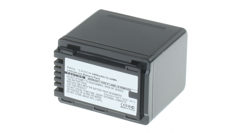 Аккумуляторные батареи для фотоаппаратов и видеокамер Panasonic HC-V770Емкость (mAh): 3400. Напряжение (V): 3,6