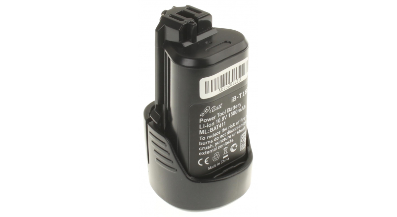 Аккумуляторная батарея для электроинструмента Bosch PS40-2. Артикул iB-T182.Емкость (mAh): 1500. Напряжение (V): 10,8