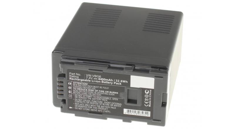 Аккумуляторные батареи для фотоаппаратов и видеокамер Panasonic HDC-DX1-SЕмкость (mAh): 4400. Напряжение (V): 7,4