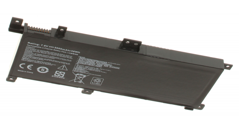Аккумуляторная батарея для ноутбука Asus X556UQ. Артикул iB-A1154.Емкость (mAh): 5000. Напряжение (V): 7,6