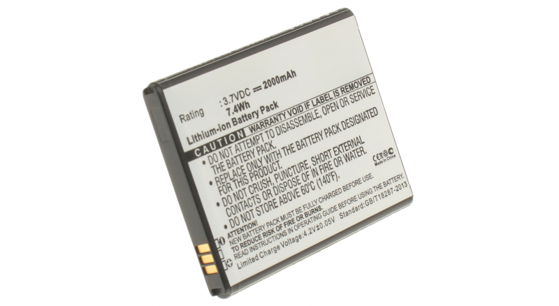 Аккумуляторная батарея iBatt iB-M1037 для телефонов, смартфонов T-MobileЕмкость (mAh): 2000. Напряжение (V): 3,7