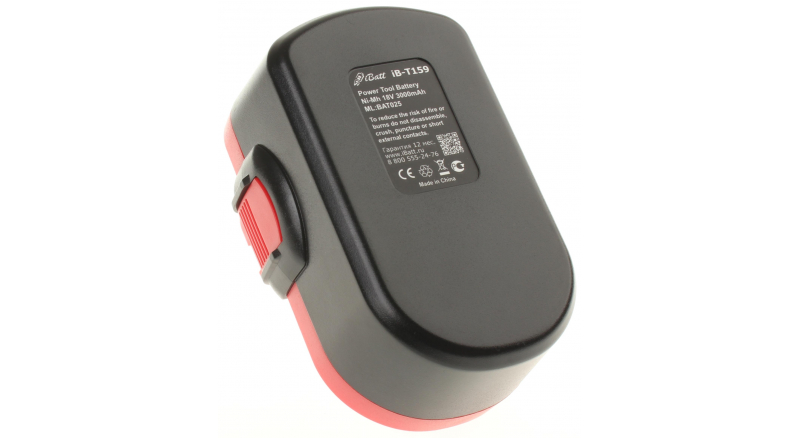 Аккумуляторная батарея для электроинструмента Bosch 23618. Артикул iB-T159.Емкость (mAh): 3000. Напряжение (V): 18