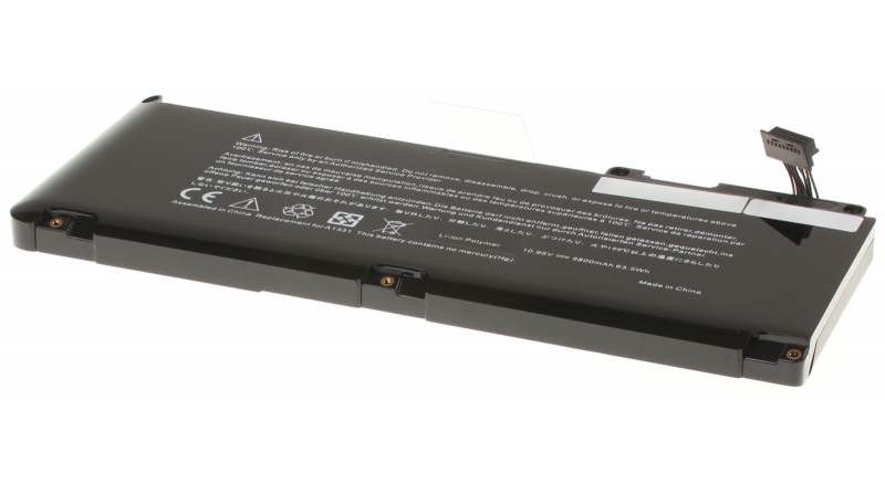 Аккумуляторная батарея A1342 для ноутбуков Apple. Артикул iB-A983.Емкость (mAh): 5400. Напряжение (V): 10,95