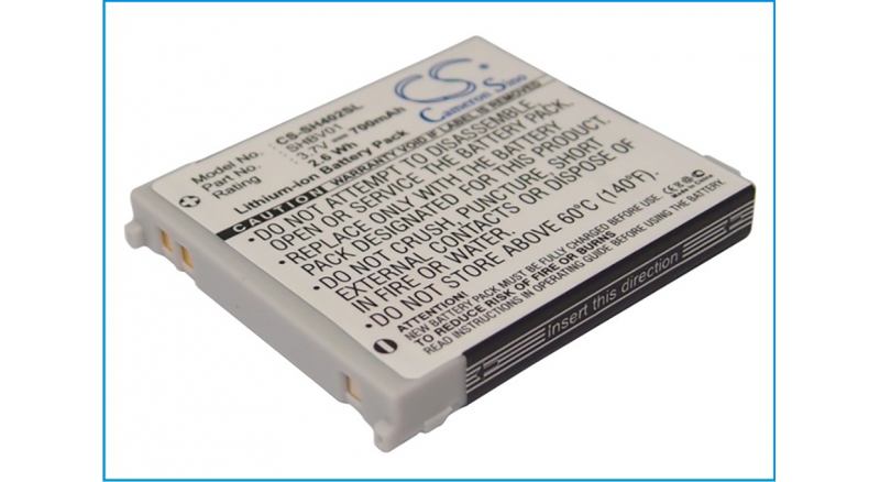 Аккумуляторная батарея iBatt iB-M2841 для телефонов, смартфонов SharpЕмкость (mAh): 700. Напряжение (V): 3,7