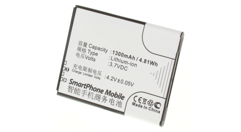 Аккумуляторная батарея для телефона, смартфона Alcatel OT-5020D. Артикул iB-M584.Емкость (mAh): 1300. Напряжение (V): 3,7