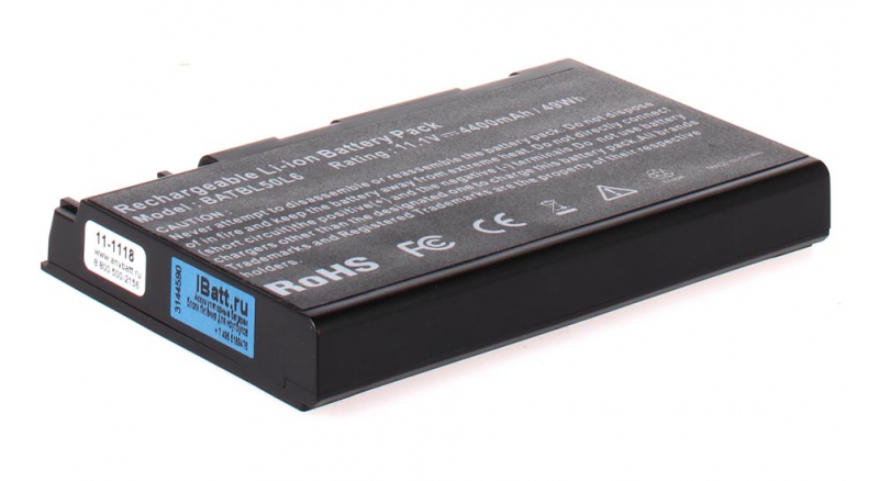 Аккумуляторная батарея для ноутбука Acer Aspire 5651AWLMi. Артикул 11-1118.Емкость (mAh): 4400. Напряжение (V): 11,1