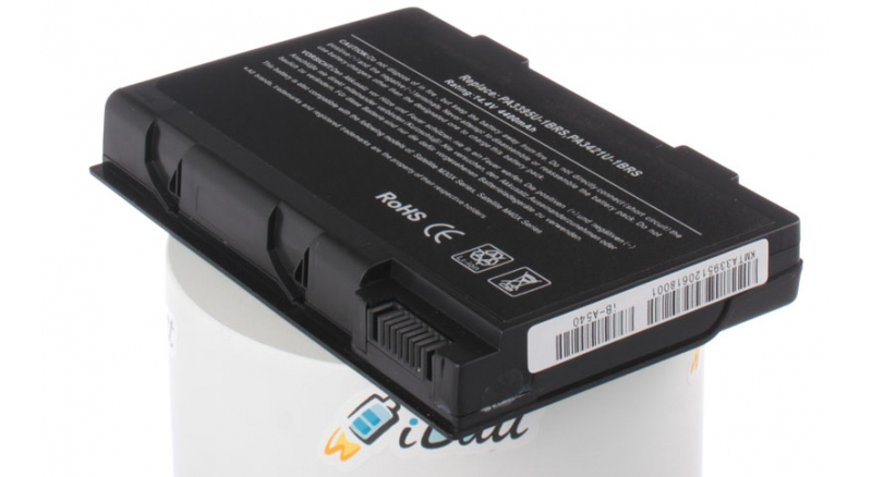 Аккумуляторная батарея PA3395U-1BRS для ноутбуков Toshiba. Артикул iB-A540.Емкость (mAh): 4400. Напряжение (V): 14,4