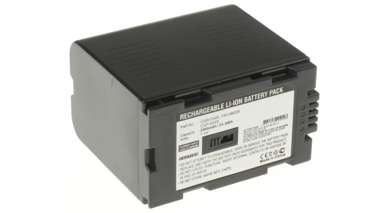Аккумуляторная батарея CGR-D120T для фотоаппаратов и видеокамер Panasonic. Артикул iB-F316.Емкость (mAh): 3300. Напряжение (V): 7,4