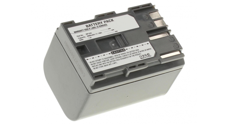 Аккумуляторная батарея BP-512 для фотоаппаратов и видеокамер Canon. Артикул iB-F102.Емкость (mAh): 3000. Напряжение (V): 7,4