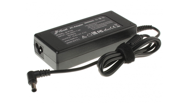 Блок питания (адаптер питания) VGP-AC19V60 для ноутбука Sony. Артикул iB-R105. Напряжение (V): 19,5
