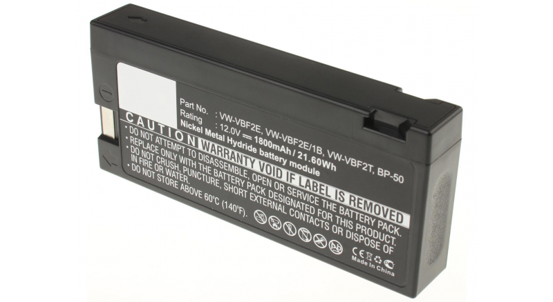 Аккумуляторная батарея VW-VBF2E/1B для фотоаппаратов и видеокамер Panasonic. Артикул iB-F375.Емкость (mAh): 1800. Напряжение (V): 12
