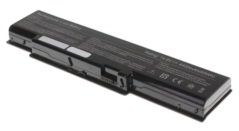 Аккумуляторная батарея для ноутбука Toshiba Satellite A65-S1362. Артикул iB-A1322.Емкость (mAh): 6420. Напряжение (V): 14,8