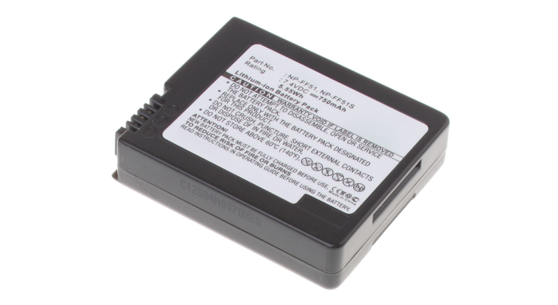 Аккумуляторные батареи для фотоаппаратов и видеокамер Sony DCR-HC1000Емкость (mAh): 750. Напряжение (V): 7,4