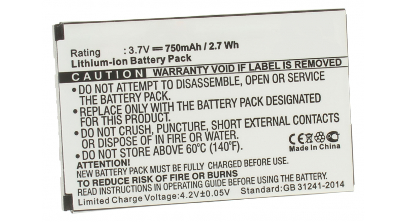 Аккумуляторная батарея для телефона, смартфона Motorola V266. Артикул iB-M184.Емкость (mAh): 750. Напряжение (V): 3,7
