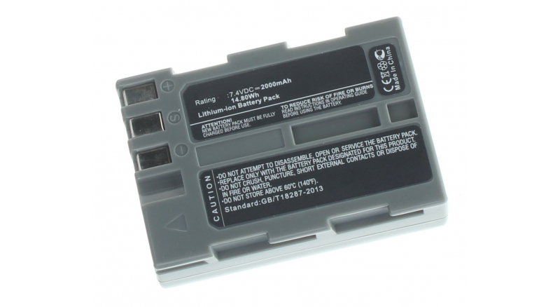Аккумуляторная батарея iBatt iB-F508 для фотокамер и видеокамер NikonЕмкость (mAh): 2000. Напряжение (V): 7,4