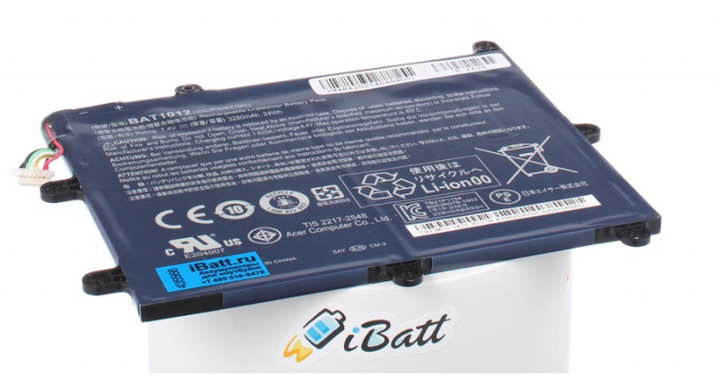 Аккумуляторная батарея для ноутбука Acer Iconia Tab A211 16GB White. Артикул iB-A639.Емкость (mAh): 3250. Напряжение (V): 7,4