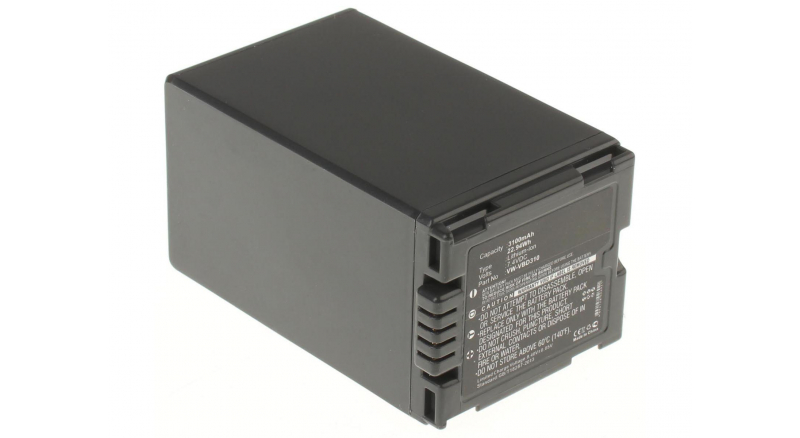 Аккумуляторные батареи для фотоаппаратов и видеокамер Panasonic PV-GS320Емкость (mAh): 3100. Напряжение (V): 7,4