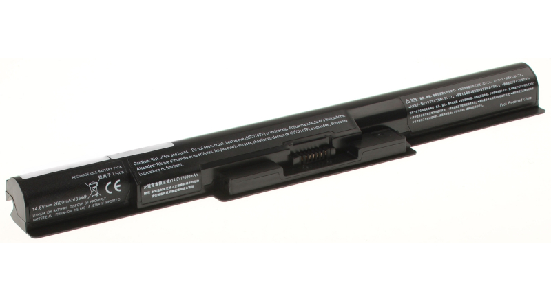 Аккумуляторная батарея для ноутбука Sony VAIO Fit E SVF1521F8E. Артикул iB-A868H.Емкость (mAh): 2600. Напряжение (V): 14,8