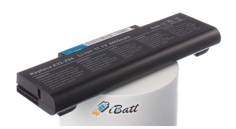 Аккумуляторная батарея BAT-F3 для ноутбуков Asus. Артикул iB-A169.Емкость (mAh): 6600. Напряжение (V): 11,1