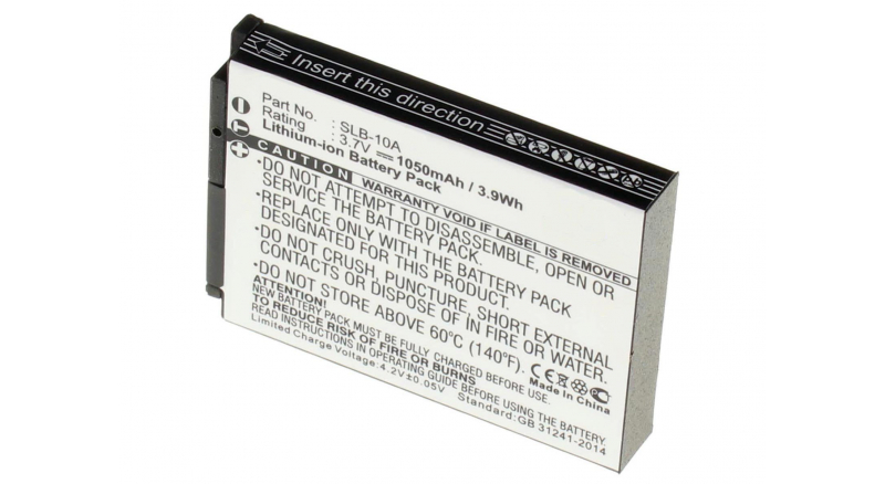 Аккумуляторные батареи для фотоаппаратов и видеокамер Samsung Digimax WB690Емкость (mAh): 1050. Напряжение (V): 3,7