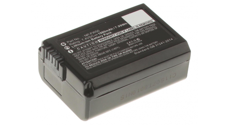 Аккумуляторные батареи для фотоаппаратов и видеокамер Sony Alpha NEX-C3DЕмкость (mAh): 1080. Напряжение (V): 7,4