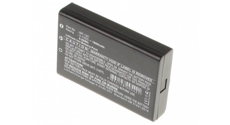Аккумуляторная батарея DB-43 для фотоаппаратов и видеокамер FujiFilm. Артикул iB-F389.Емкость (mAh): 1800. Напряжение (V): 3,7