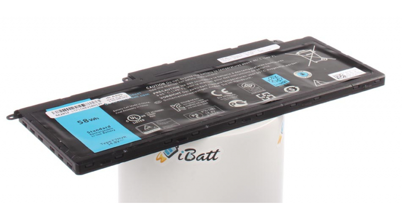 Аккумуляторная батарея для ноутбука Dell Inspiron 7537. Артикул iB-A929.Емкость (mAh): 3900. Напряжение (V): 14,8