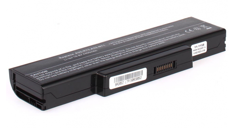 Аккумуляторная батарея для ноутбука Asus K73SV. Артикул 11-1158.Емкость (mAh): 4400. Напряжение (V): 10,8