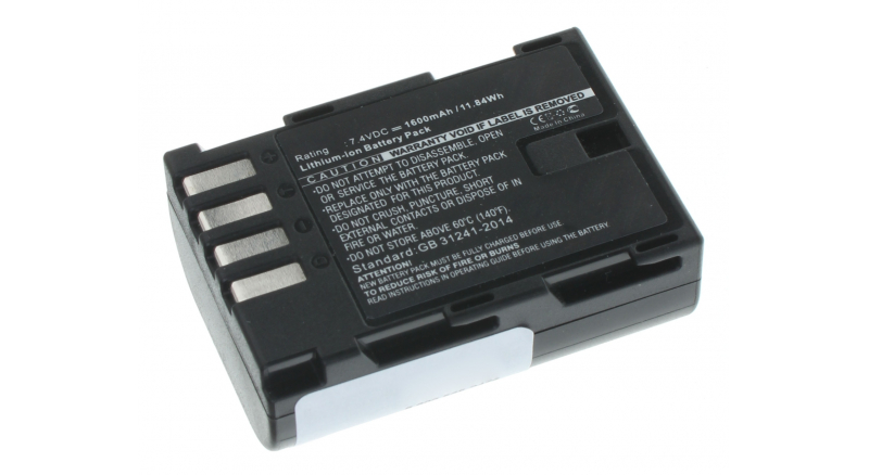 Аккумуляторные батареи для фотоаппаратов и видеокамер Panasonic Lumix DMC-GH3AЕмкость (mAh): 1600. Напряжение (V): 7,4
