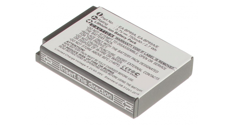 Аккумуляторные батареи для фотоаппаратов и видеокамер Samsung Digimax SH100Емкость (mAh): 750. Напряжение (V): 3,7