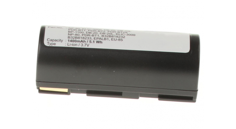 Аккумуляторная батарея NP-80 для фотоаппаратов и видеокамер Toshiba. Артикул iB-F379.Емкость (mAh): 1400. Напряжение (V): 3,7