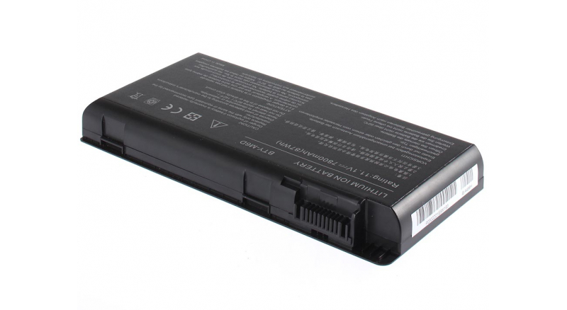 Аккумуляторная батарея для ноутбука MSI GT72 6QE. Артикул iB-A456H.Емкость (mAh): 7800. Напряжение (V): 11,1