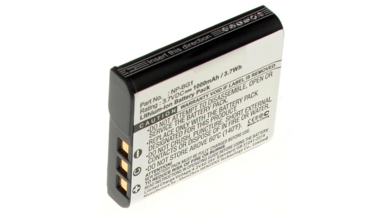 Аккумуляторные батареи для фотоаппаратов и видеокамер Sony Cyber-shot DSC-W80/WЕмкость (mAh): 1000. Напряжение (V): 3,7