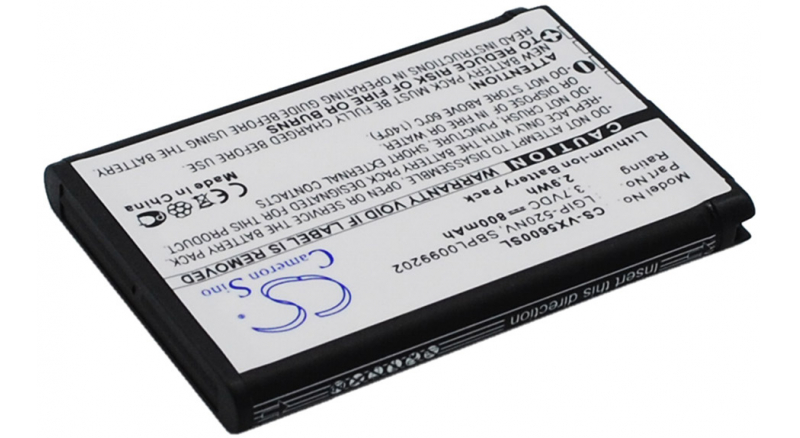 Аккумуляторная батарея LGIP-520NV для телефонов, смартфонов LG. Артикул iB-M439.Емкость (mAh): 800. Напряжение (V): 3,7